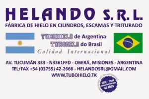 TUBOHIELO (HELANDO S.R.L.) Fábrica de Hielo en Cilindros, Escamas y Triturado